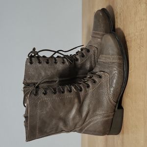 Steve Madden combat boots leather